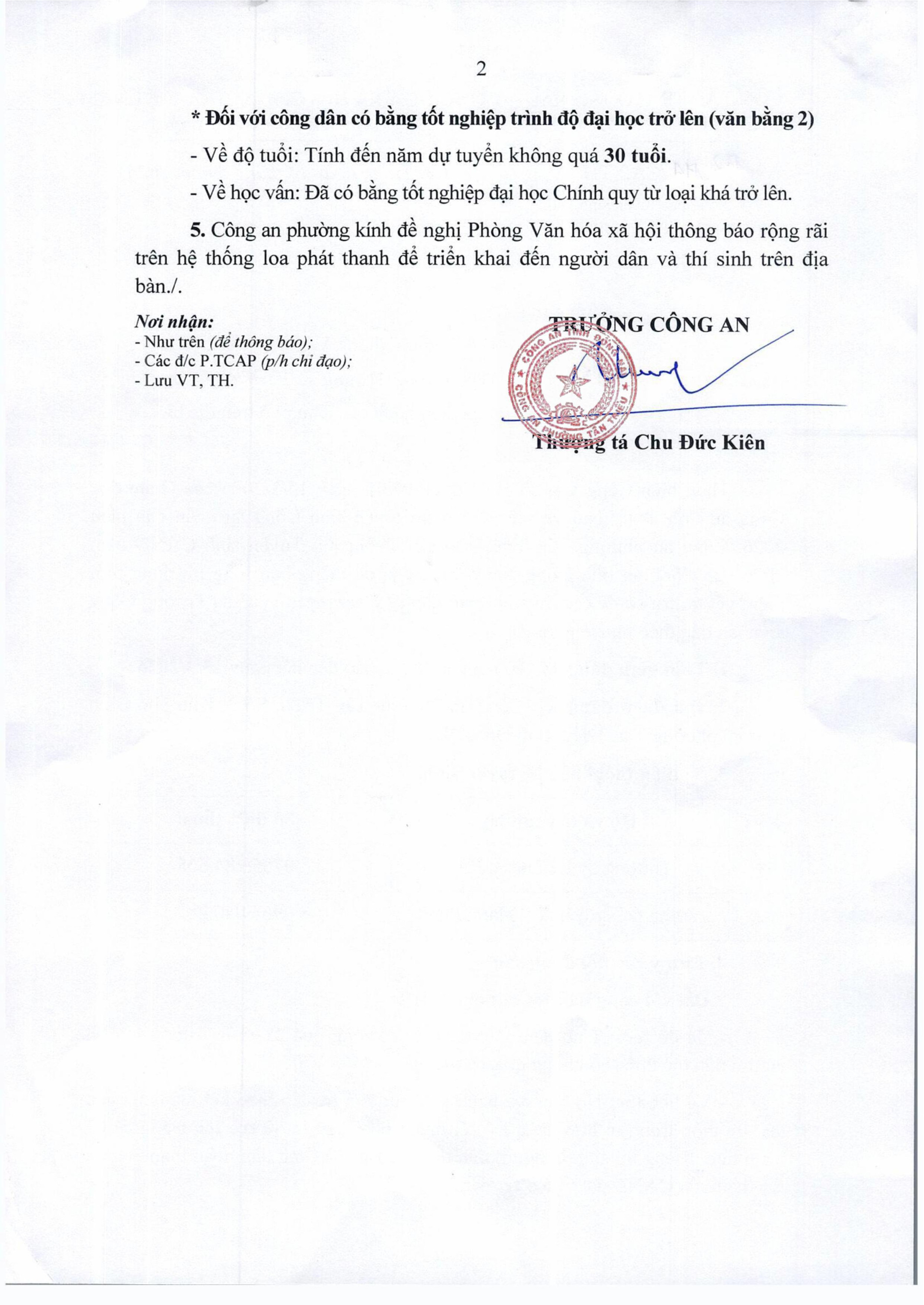 174 CAP TH TB tuyển sinh vào trường ĐHCAND 2026 0001 signed hình ảnh 1